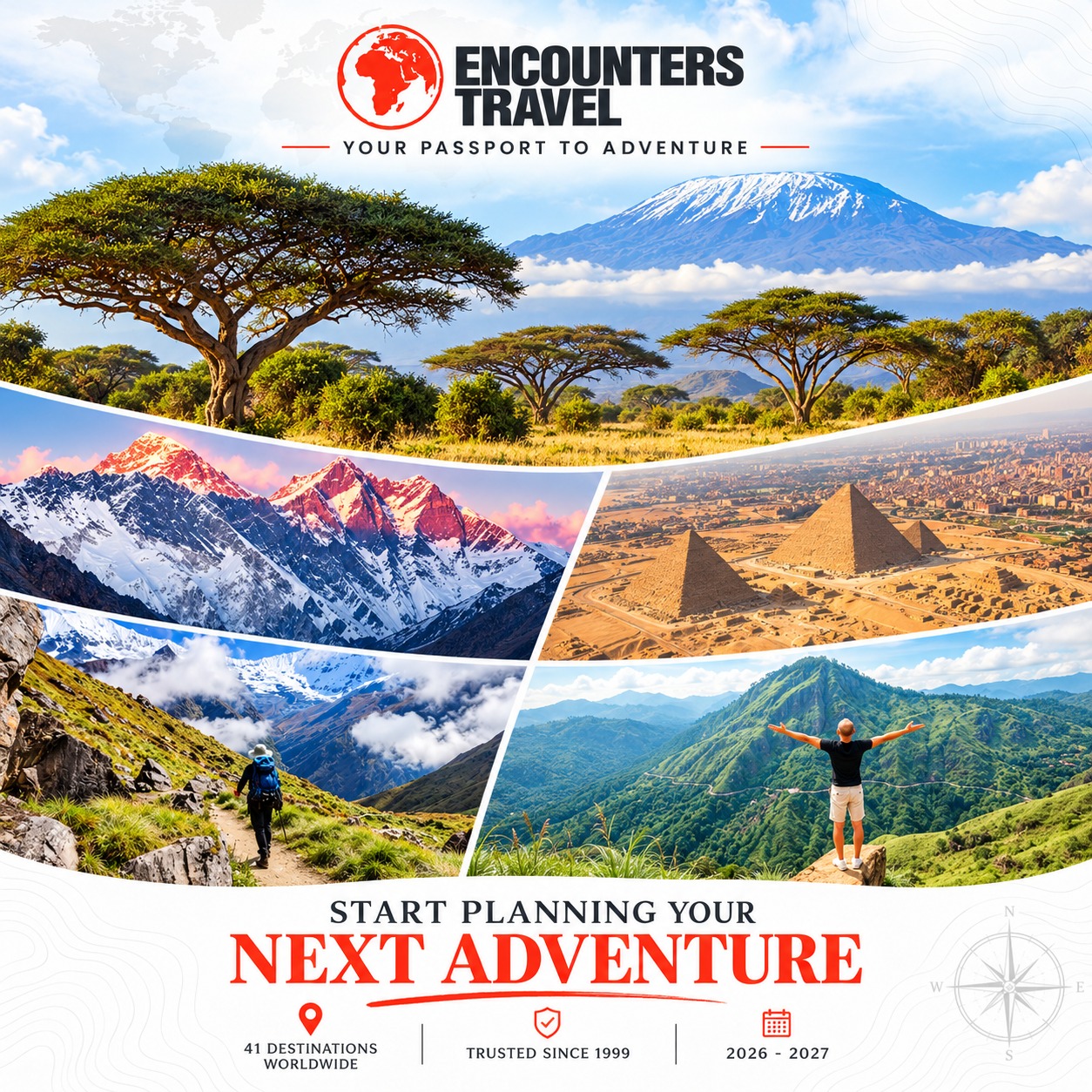 Encounters Travel 2026-2027 brochure cover