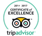 Tripadvisor Certificate of Excellence